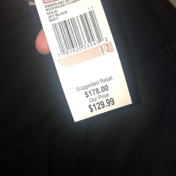 Vineyard Vines Solid Black Flounce Dress - Picture 5 of 6